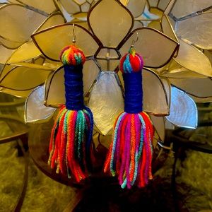 Beautiful handmade multi color earrings